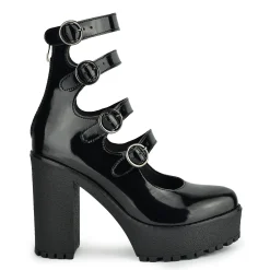 ALTERCORE Buty Wegańskie|Botki>Rossie Vegan Black Patent