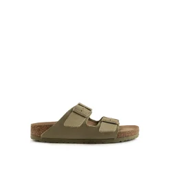 Birkenstock Buty Wegańskie|Klapki>Arizona 1024065 Vegan TEX Canvas Faded Khaki