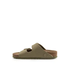 Birkenstock Buty Wegańskie|Klapki>Arizona 1024065 Vegan TEX Canvas Faded Khaki