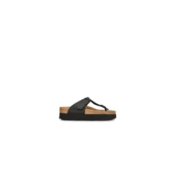 Birkenstock Buty Wegańskie|Klapki>Gizeh Grooved BF 1018546 Vegan Black