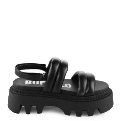Buffalo Buty Wegańskie|Platformy>1602201 FLORA VEGAN BLACK