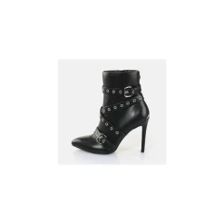 Buffalo Buty Wegańskie|Półbuty>1292050 JULIET BELT BOOTIE BLACK