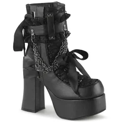 DemoniaCult Buty Wegańskie|Platformy>DEMONIA CULT CHARADE-110 BLACK