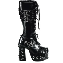 DemoniaCult Buty Wegańskie|Platformy>DEMONIA CULT CHARADE-206 BLACK