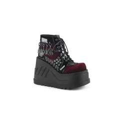 DemoniaCult Buty Wegańskie|Platformy>DEMONIA CULT STOMP-18 BURGUNDY