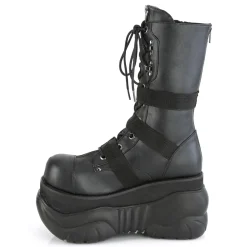 DemoniaCult Buty Wegańskie|Botki>BOXER-230 BLACK
