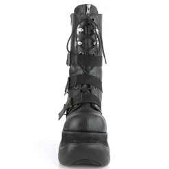 DemoniaCult Buty Wegańskie|Botki>BOXER-230 BLACK