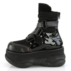 DemoniaCult Buty Wegańskie|Platformy>NEPTUNE-126 BLACK
