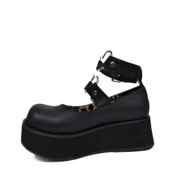 DemoniaCult Buty Wegańskie|Platformy>SPRITE-02 Black