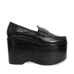 Jeffrey Campbell Nowości|Platformy>Soaring JC-1505-1-18 Black Croco