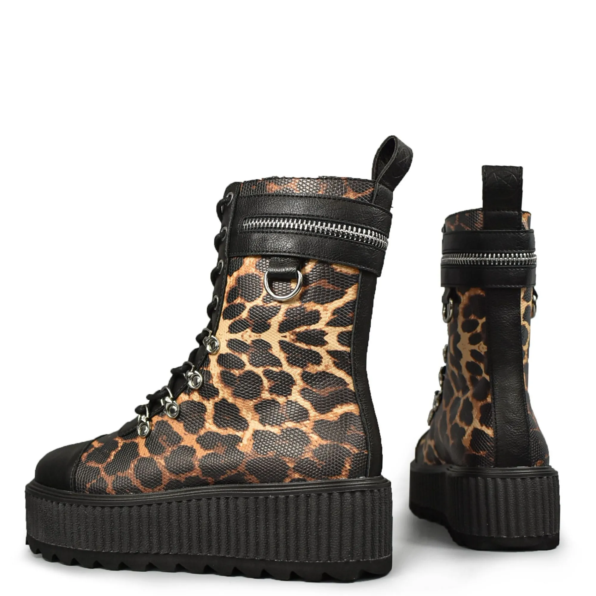 Killstar Platformy|Trzewiki>Radiclaw Boots Leopard