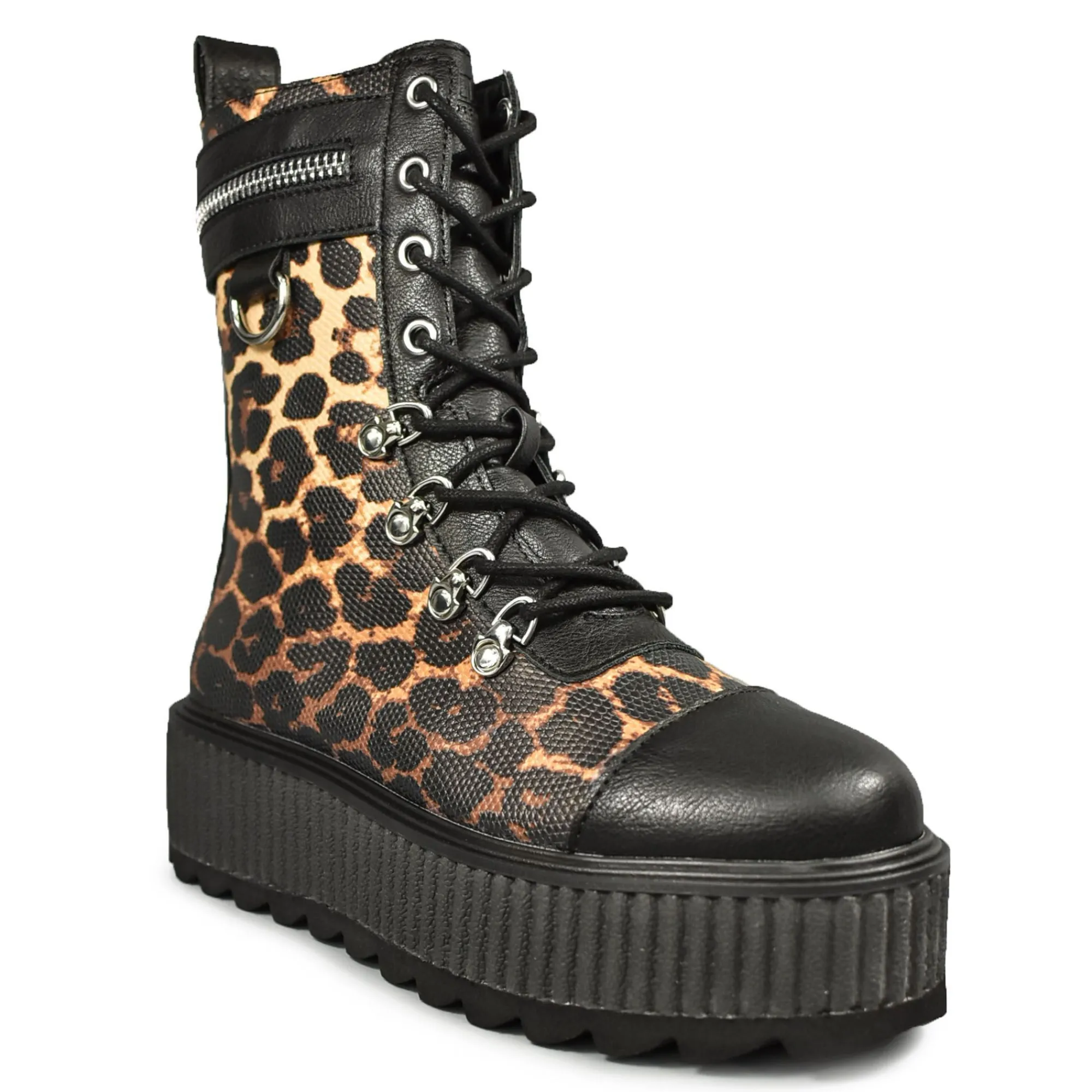 Killstar Platformy|Trzewiki>Radiclaw Boots Leopard