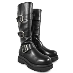 Koi Footwear Buty Wegańskie|Kozaki>ZR6 Black