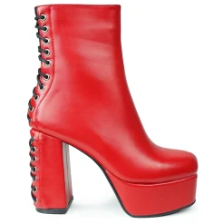 LAMODA Platformy|Botki>LMF 1561 Red