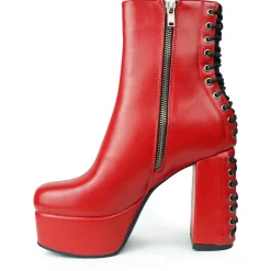 LAMODA Platformy|Botki>LMF 1561 Red